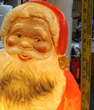 Vtg Poloron Santa Claus Blow Mold 30" Christmas Decor Light up 1960's