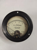 Triplett 321 DC Milliamperes Meter Gauge 0-1.0 Panel Instrument Vintage USA
