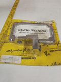 Cycle Visions Harley License Plate Holder Chrome Side Mount FXD Dyna 06-07