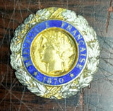 ORIGINAL French Medaille Militaire 3rd Republic 1870 Military Medal WWI WWII Era