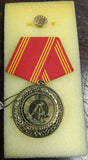 DDR East German 25 Years Medal Faithful Service "Treue Dienste" Gold Militaria