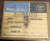 Vintage Westinghouse RX-351 Millivoltmeter 0-100MV Panel Meter NOS