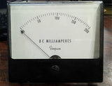 Vintage Simpson Electric 0-200mA DC Milliamperes Panel Ammeter Model 27 1227