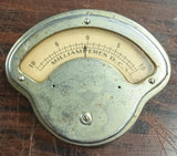 Vintage DC Milliamperes Meter Gauge -10 to +10mA (40mA FS) Panel Mount