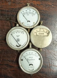 Lot of 4 Vintage Electrical Meters Readrite Supreme Yankee Leader Volts Amps
