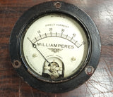 Vintage JEWELL ELECTRICAL INSTRUMENT Pattern 54 DC Milliamperes Panel Meter 0-50
