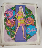 Vtg 1967 Mattel Barbie Doll MOD Carrying Case Flower Power Psychedelic W/Clothes
