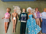 Vtg 1964 Barbie Midge Case LOT w/ 1980s 1990s Ken Dolls & Clothes Collection