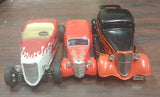 Snap-On Diecast Hot Rod Lot of 3: 1934 Ford Coupe & Roadster 1935 Sedan Delivery