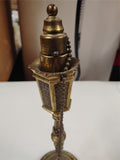 1920s Antique Erhard & Sohne "The Lamp Post"  Brass Street Lamp Table Lighter