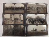 Lot of 6 WWI Stereoview Cards - Keystone View Company Mixed Scenes