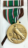 U.S. WWII European African Middle Eastern Campaign Medal & Ribbon Bar