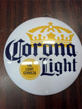 CORONA LIGHT BEER 16" Round Metal Dome Sign Wall Decor Man Cave