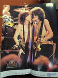 Guitar Practicing Musician Jan 1986 SRV w/ Aerosmith Poster