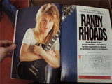 Vtg Guitar School Mar 1990 Ozzy Guitarists Randy Rhoads Jake E Lee Zakk Wylde