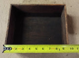 Antique Lane’s Patent Steel Parlor Door Hanger Wood Crate 1890s Hardware Box