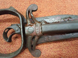 Antique NELLIS H-28 Cast Iron Hay Harpoon Spear - Rare Working Farm Tool