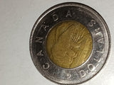 1996 Canada $2 Two Dollar Coin - First Year Toonie - Queen Elizabeth II & Bear