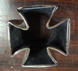 Ted Tine Custom Maltese Cross Chrome Exhaust Tail Pipe Tip 3.00" Inlet