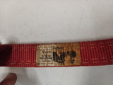 Vintage Johnson Ideal Red Nylon Horse Halter - Adjustable with Brass Hardware