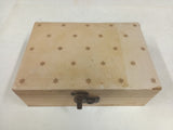 Jewelry Box Vintage 2 Tier Peach Velvet Interior Mid Century Modern