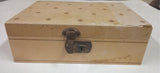 Jewelry Box Vintage 2 Tier Peach Velvet Interior Mid Century Modern