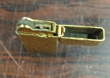 Vintage Sharp Gold Tone Slim Gas Lighter - Crosshatch Etched Sparks