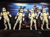 Star Wars Clone Trooper Troop Builder 4-Pack EE Exclusive  DAMAGED BOX w/ Poster