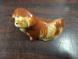 Vintage Pekingese Dog Figurine Ceramic Statue Mid-Century Japan