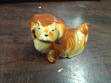 Vintage Pekingese Dog Figurine Ceramic Statue Mid-Century Japan