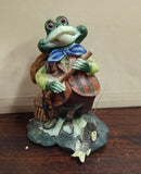 Vintage 1989 Little Nook Village James Montague Fishing Frog Figurine LN-25