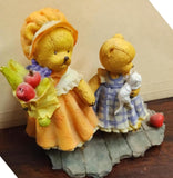 Vintage 1996 Cherished Teddies Cathy & Nathan Autumn Breeze Figurine Enesco