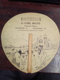 Vintage Religious Church Fan Mary Martha Jesus Lietzmann Auburn Indiana Original