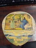 Vintage Religious Church Fan Mary Martha Jesus Lietzmann Auburn Indiana Original