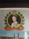 Vintage 1977 Royal Silver Jubilee Scrapbook Page Social History Ephemera OOAK