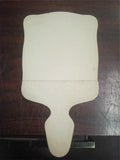 Antique Victorian Paddle Fan Tall Ship Sailing Vessel Rough Seas Nautical Litho