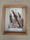 Ancient Celtic Iron Knife Arrowheads 1st-3rd Century AD La Tène Warriors Framed