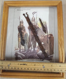 Ancient Celtic Iron Knife Arrowheads 1st-3rd Century AD La Tène Warriors Framed