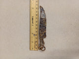 Medieval Iron Knife Blade Suspension Ring 13th-15th Century AD Belt Knife