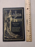 Antique 1908 Funeral Remembrance Card Ornate Angel Hourglass Memento Mori Art
