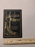 Antique 1908 Funeral Remembrance Card Ornate Angel Hourglass Memento Mori Art