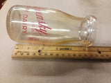 Rare Vintage Roskovensky Farm Dairy Scottdale PA Glass Set & Rubber Stoppers