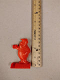 Vintage 1970s Fred Flintstone Roller Slider Red Plastic Toy Cereal Premium