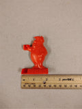 Vintage 1970s Fred Flintstone Roller Slider Red Plastic Toy Cereal Premium