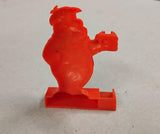 Vintage 1970s Fred Flintstone Roller Slider Red Plastic Toy Cereal Premium