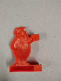 Vintage 1970s Fred Flintstone Roller Slider Red Plastic Toy Cereal Premium