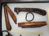 Rare Medieval Iron Artifact Collection LOT Knives Buckles Arrowheads