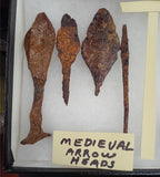 Rare Medieval Iron Artifact Collection LOT Knives Buckles Arrowheads