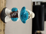 Schleich Smurf with Hot Chocolate Brown Mug Coco Vintage Peyo Figure