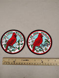VTG PA Game Commission We Need Wildlife Cardinal Patch Lot  With & Without Text